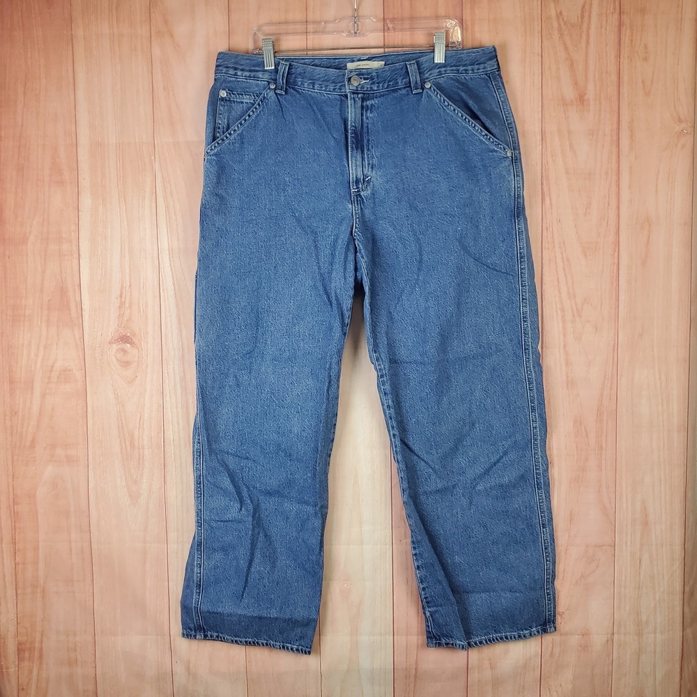 Levis Dad Utility Carpenter Jeans Womens 32 X 30 Blue Denim Cotton Straight Leg